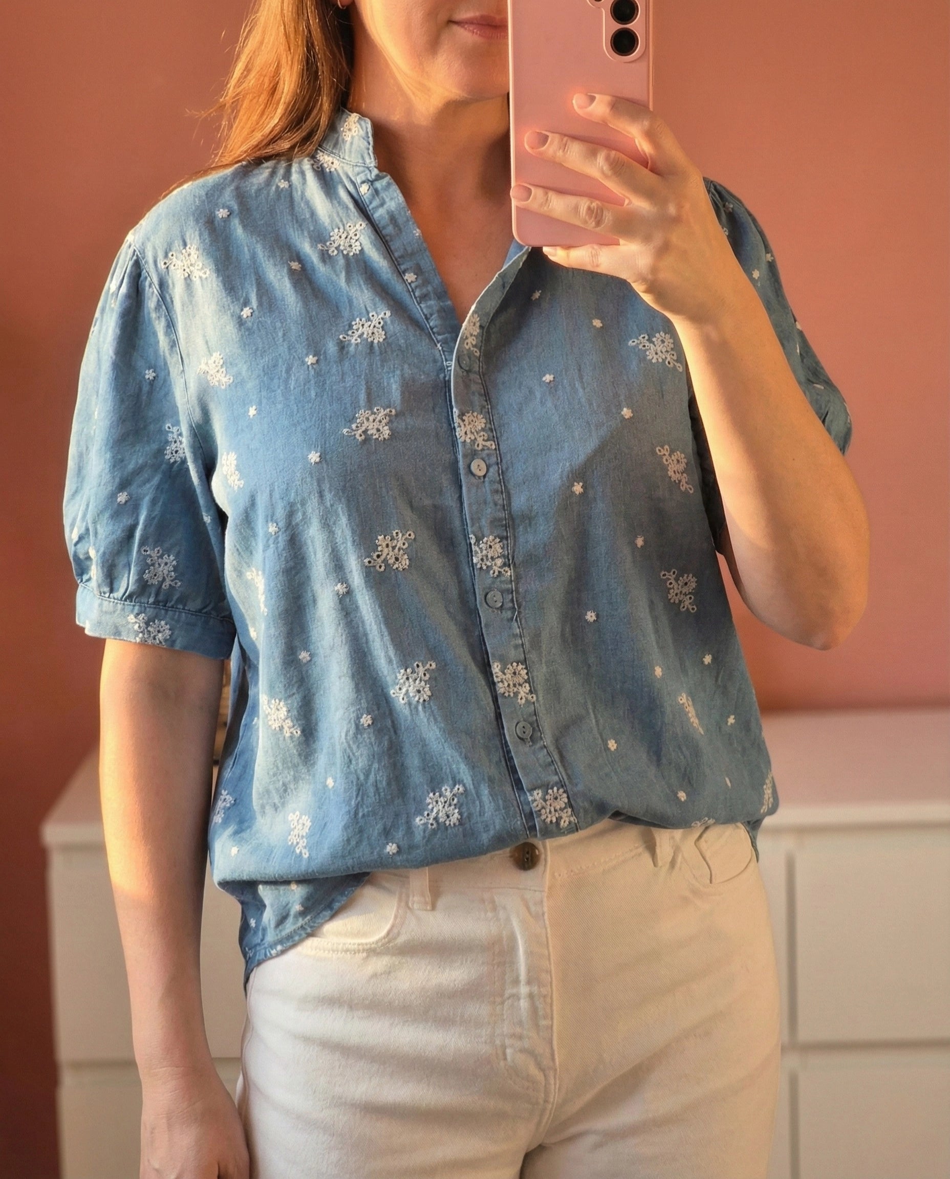 Chemise en jean souple 100% coton