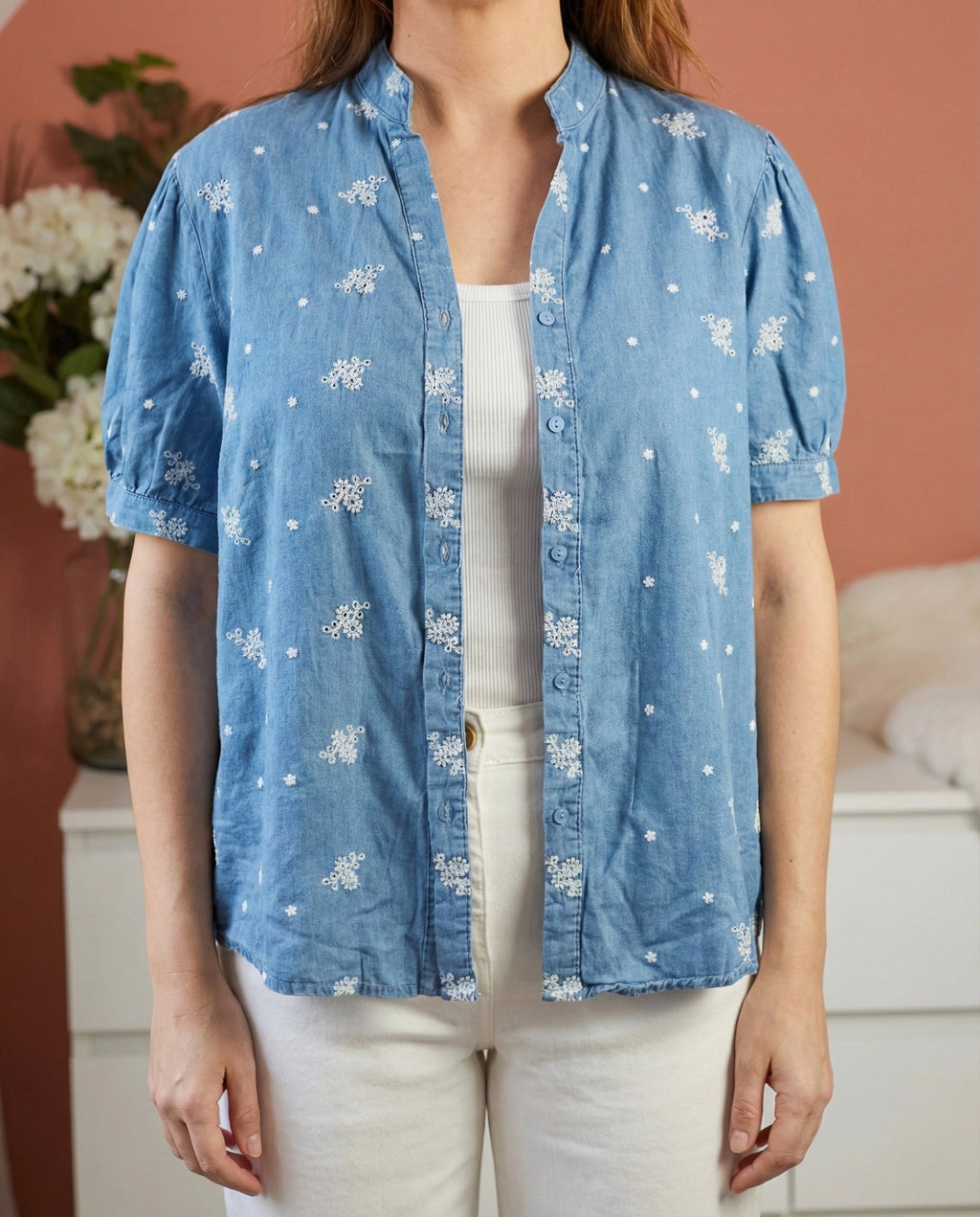 Chemise en jean souple 100% coton