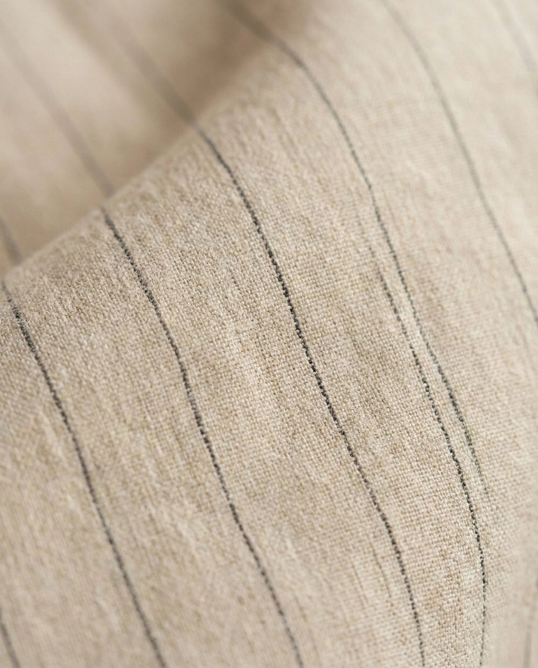 Pantalon Léon taupe à rayures noires
