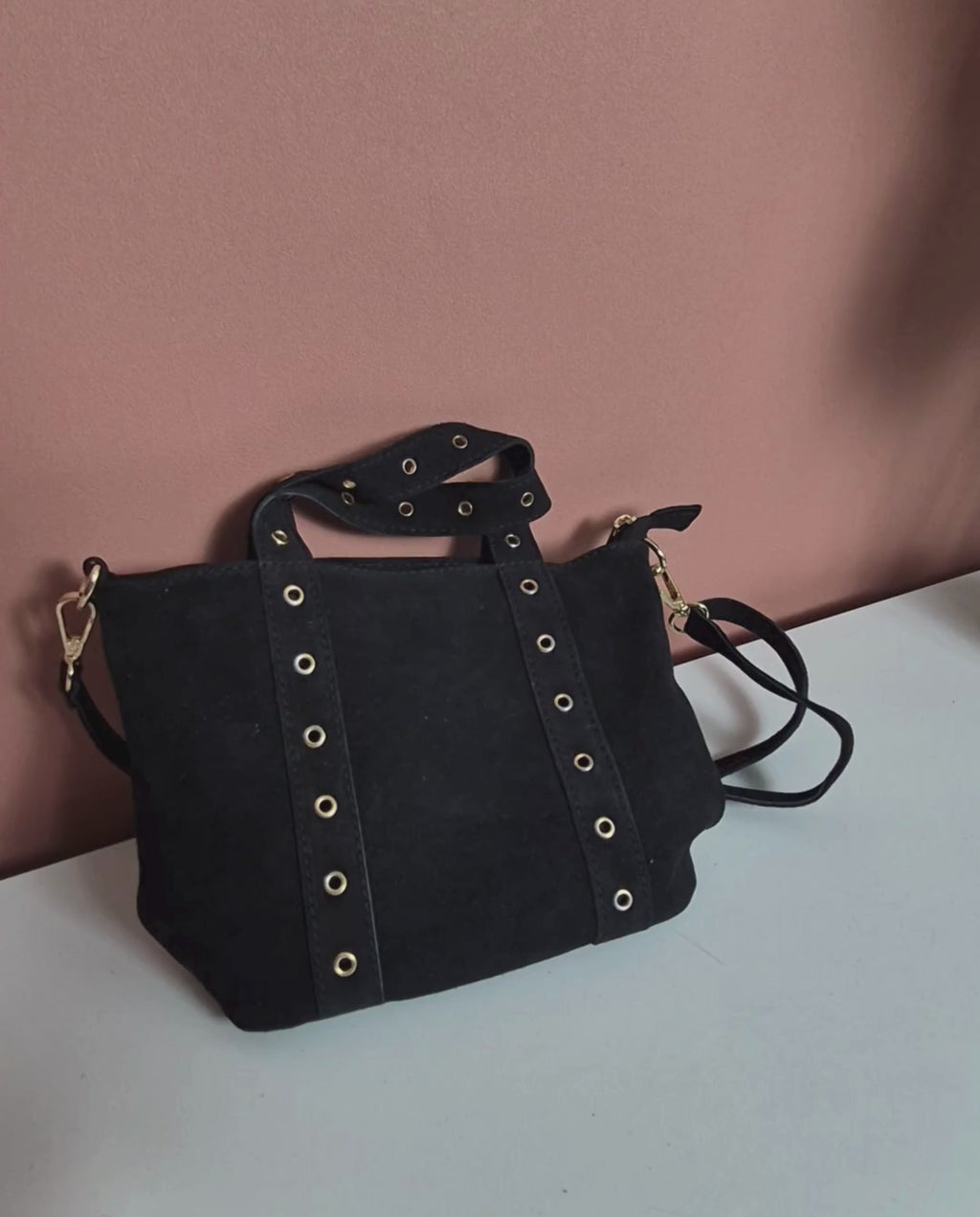 Sac Olaia en cuir suède italien