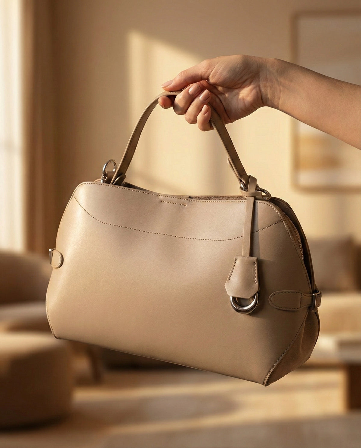 Sac à main Inès en cuir vachette