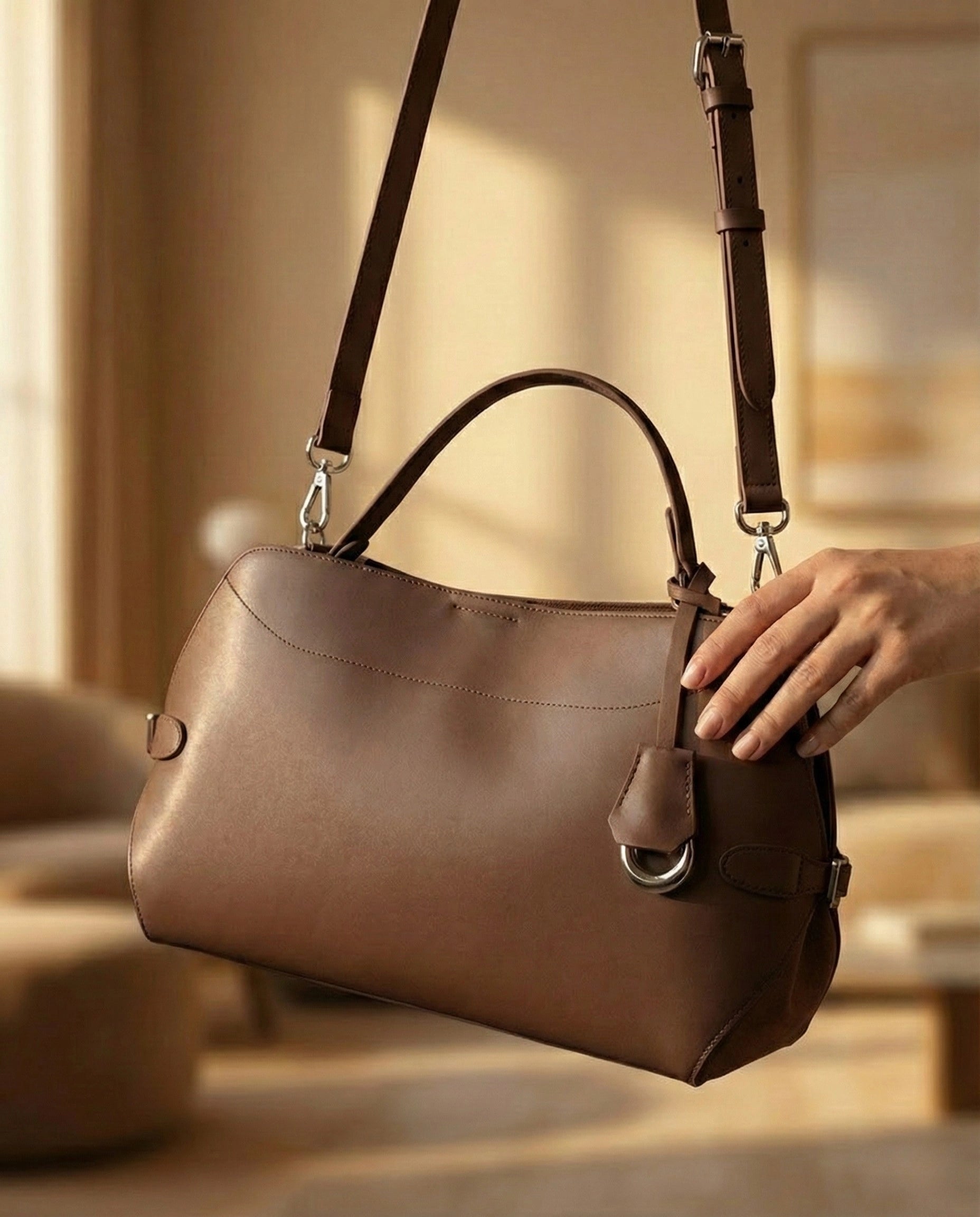 Sac à main Inès en cuir vachette