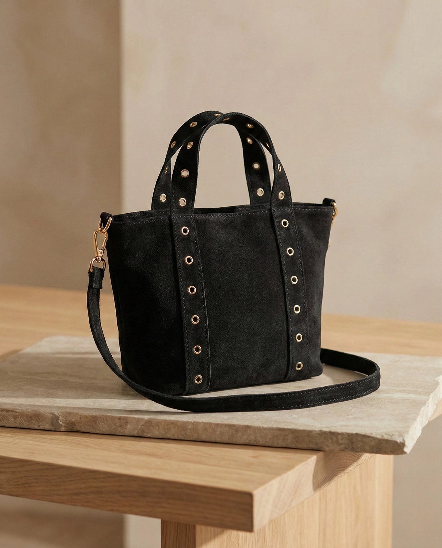 Sac Olaia en cuir suède italien