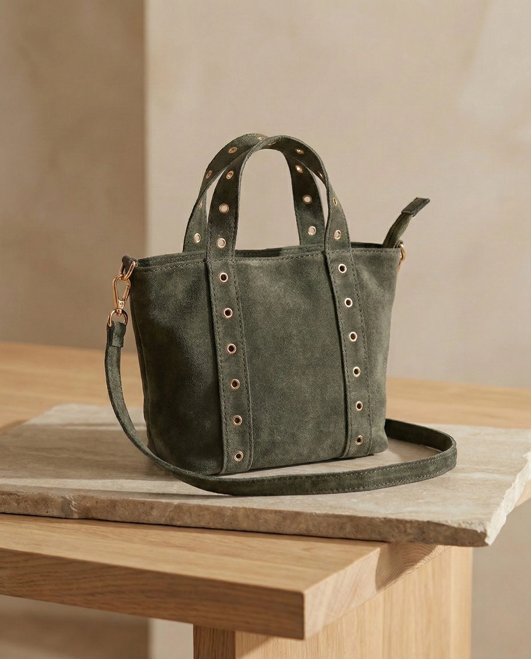Sac Olaia en cuir suède italien