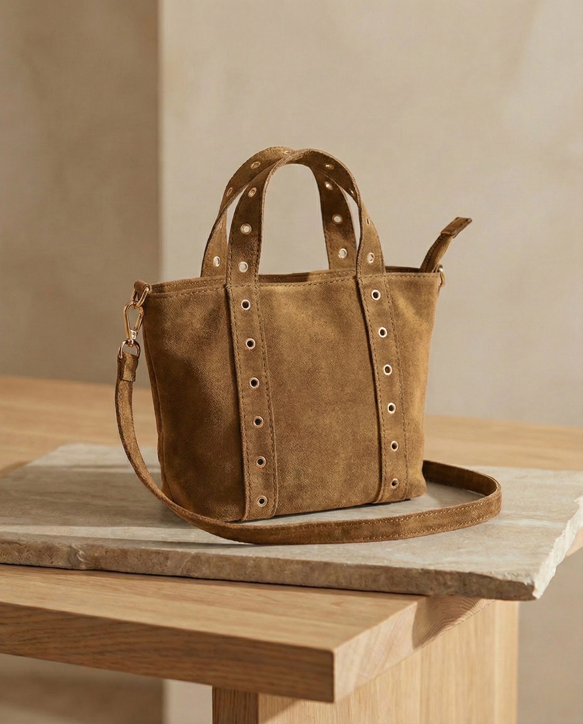 Sac Olaia en cuir suède italien