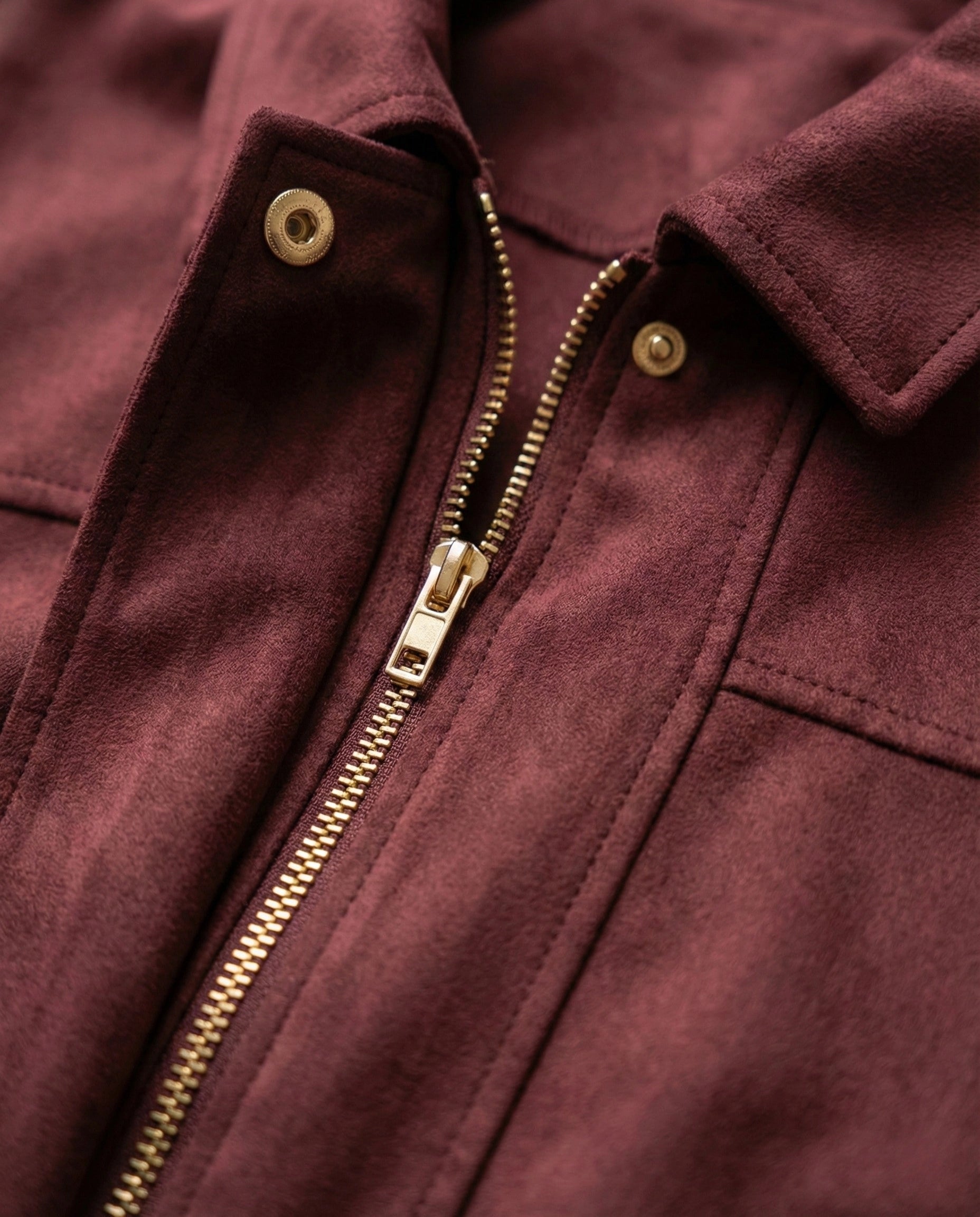 Veste Gloria bordeaux effet daim